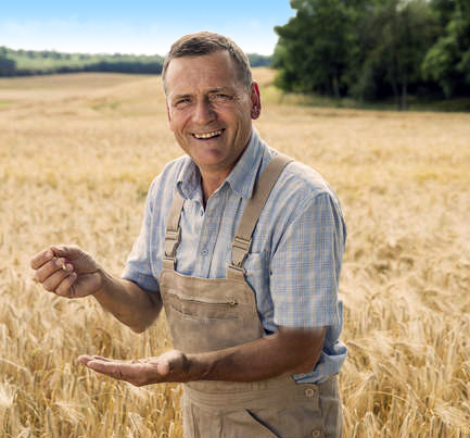 happy farmer
